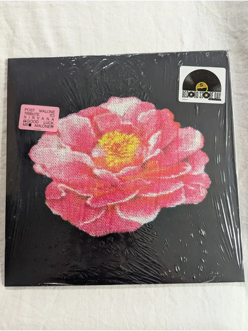 Post Malone RSD Vinyl Tribute to Nirvana Sealed Yellow LP Vinyl Ships Asap - Picture 1 of 13